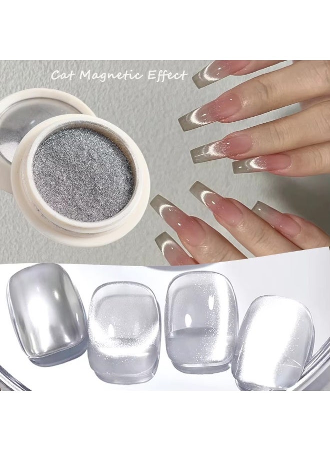 Goolsky مسحوق أظافر مغناطيسي من أورورا للقطط، صبغة كروم، غبار معدني، تأثير الكاميلون، زينة أظافر لامعة، تزيين مانيكير - Image 1